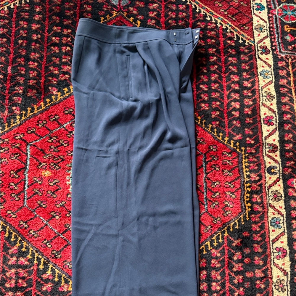 Club Monaco Navy Wide Leg Pants